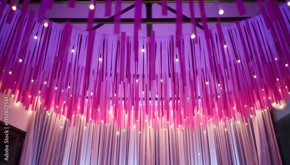 Straight Bunting Party Decoration, dreamy atmosphere. isolated with white highlights Straight Bunting Party Decoration, dreamy atmosphere. isolated with white highlights