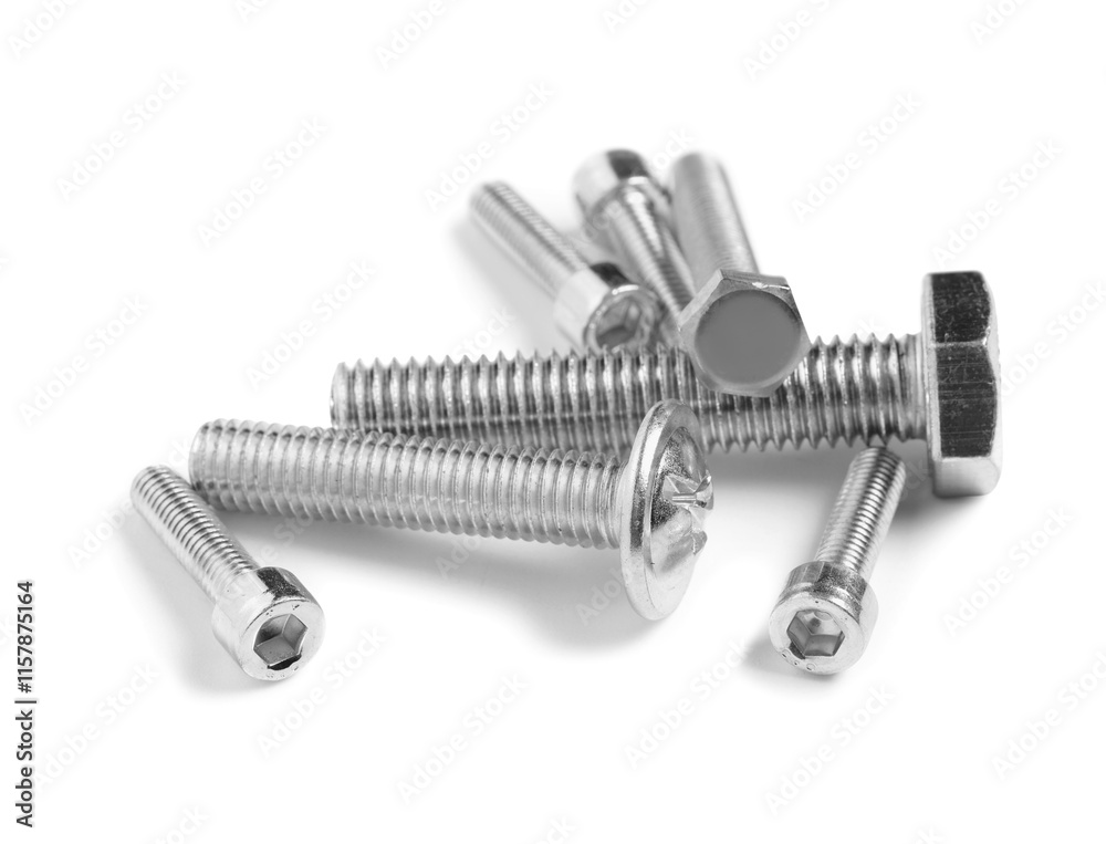 Tap bolts isolated on white background Tap bolts isolated on white background
