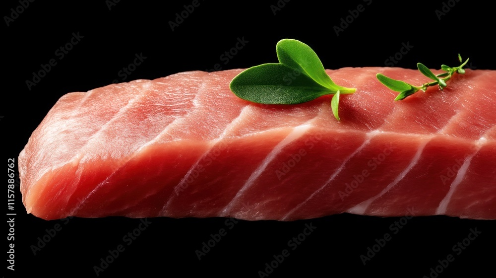 Slicing fresh tuna for culinary delights kitchen food photography studio close-up gourmet preparation Slicing fresh tuna for culinary delights kitchen food photography studio close-up gourmet preparation
