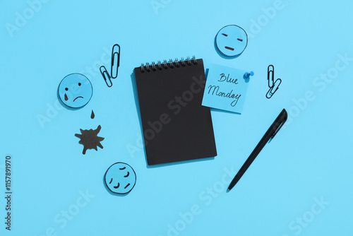 Notebook with office statio...