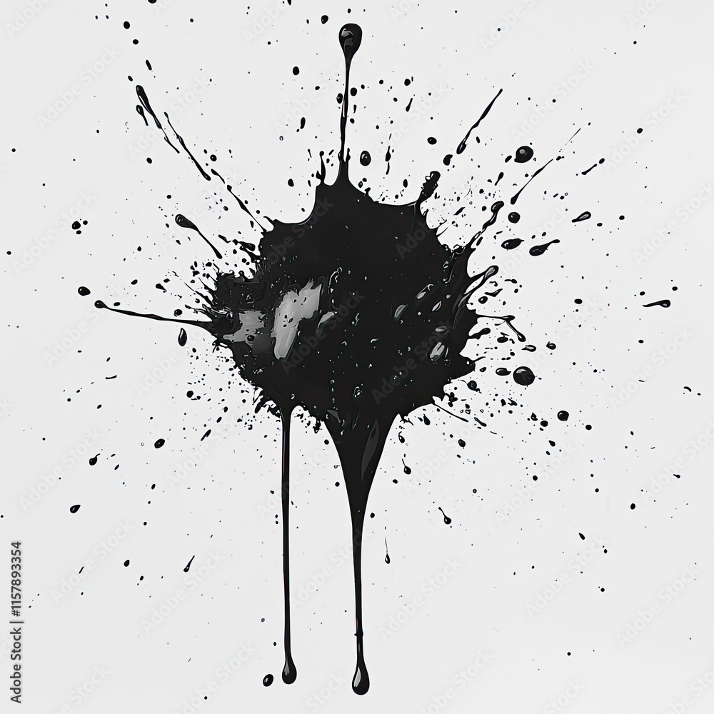 black ink splat