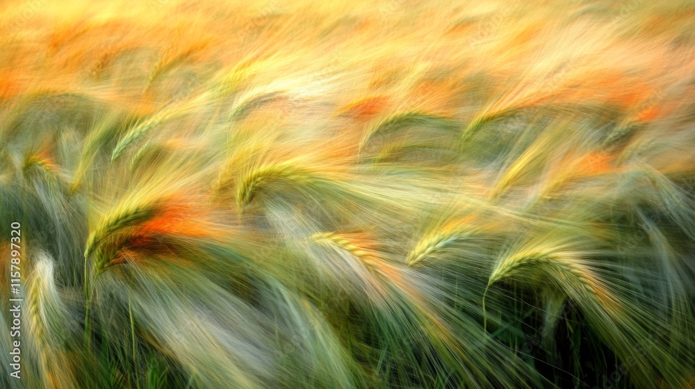 Motion Blur of Crops in Natural Low Light Scene