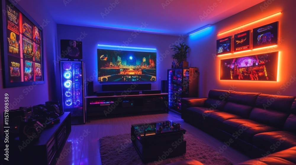 Game room inside a house Game room inside a house
