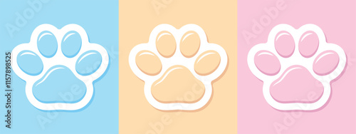 cat paw, popular squeeze toy, set of vector design elements, popular squeeze toy