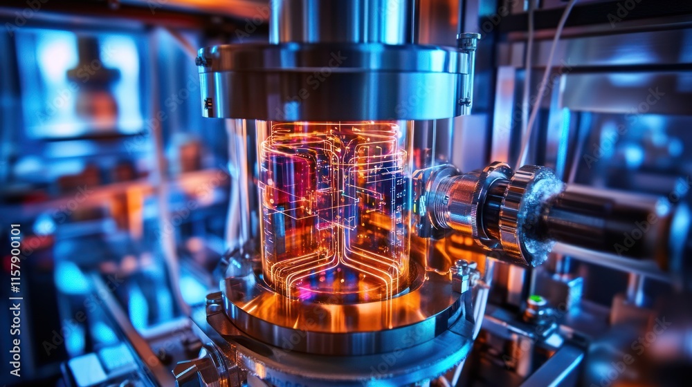 Close-up of advanced scientific equipment in a laboratory setting. Close-up of advanced scientific equipment in a laboratory setting.