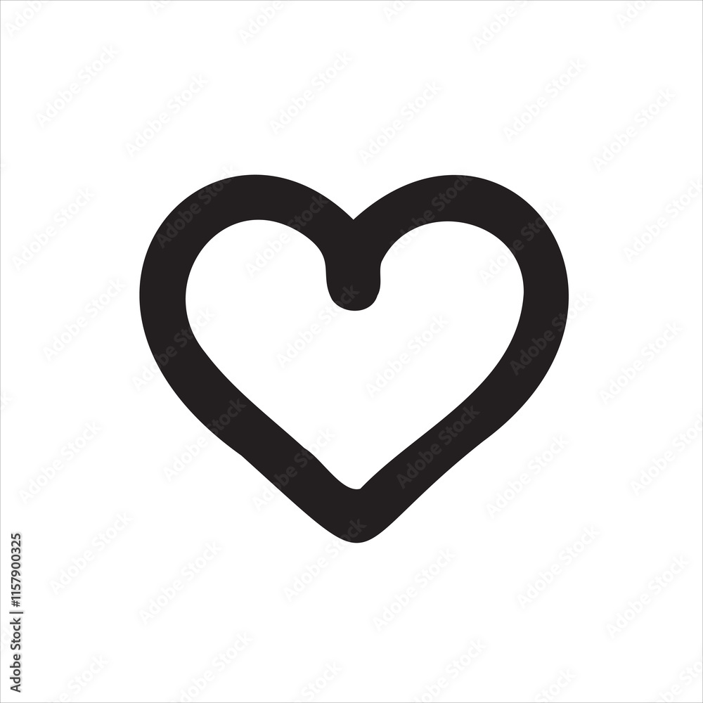 A simple and modern heart icon with clean lines, symbolizing love, care, and passion. Perfect for Valentine's designs, healthcare themes, and romantic projects in both digital and print media. A simple and modern heart icon with clean lines, symbolizing love, care, and passion. Perfect for Valentine's designs, healthcare themes, and romantic projects in both digital and print media.