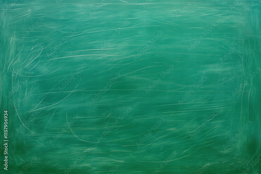 Green chalkboard with visible chalk marks. teaching and school concepts Green chalkboard with visible chalk marks. teaching and school concepts