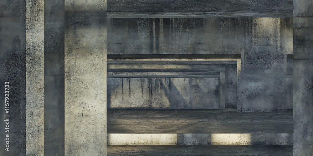 Seamless repeat pattern of textured concrete walls with subtle lighting effects Seamless repeat pattern of textured concrete walls with subtle lighting effects