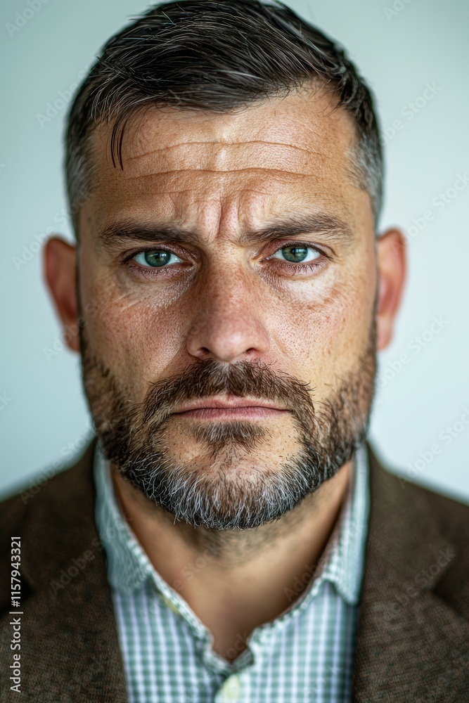 Obraz premium Professional Business Portrait with Focused Expression