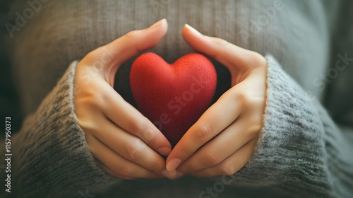 Person placing a hand over their heart before taking a bite showing gratitude for the meal
