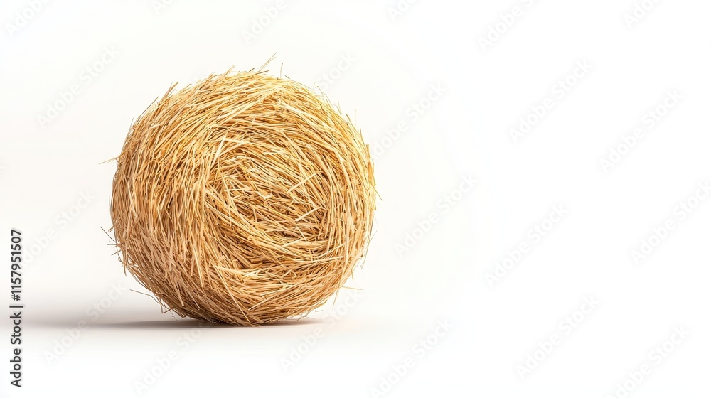 Dry tumbleweed with visible texture on smooth white background, gentle shadowing, isolated perfectly for product and text overlays in ads Dry tumbleweed with visible texture on smooth white background, gentle shadowing, isolated perfectly for product and text overlays in ads