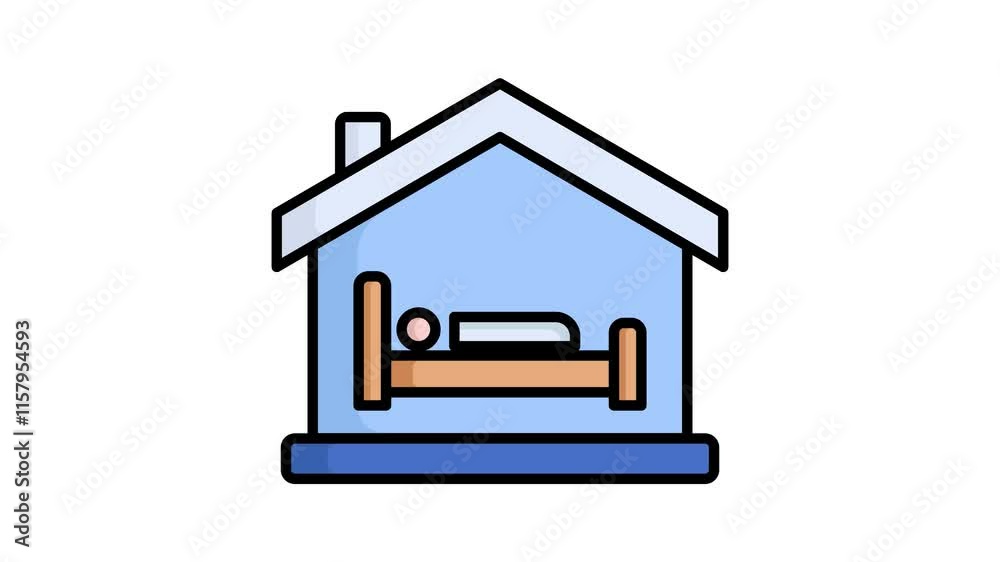 Accommodation animated icon. animated icon related to donation and charity. suitable for user interface, provide visual feedback and more Accommodation animated icon. animated icon related to donation and charity. suitable for user interface, provide visual feedback and more