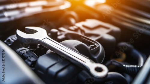 Wallpaper Mural High-Tech Automotive Tools in Clean Workshop Setting Torontodigital.ca