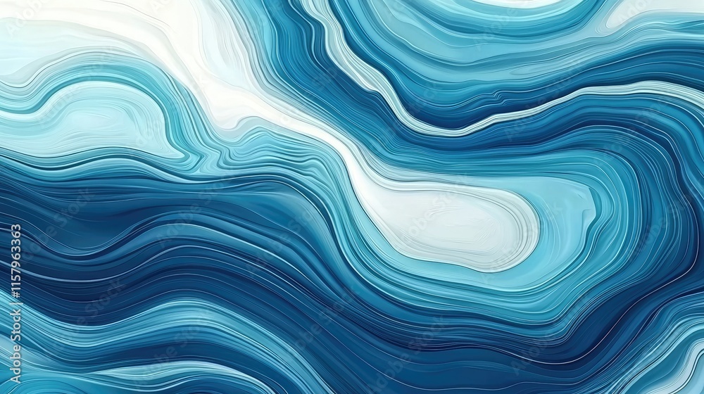 Abstract blue and white marble texture with flowing liquid swirls and lines. Abstract blue and white marble texture with flowing liquid swirls and lines.
