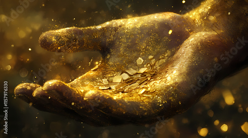 Main d'or. Auriferous. Illustration