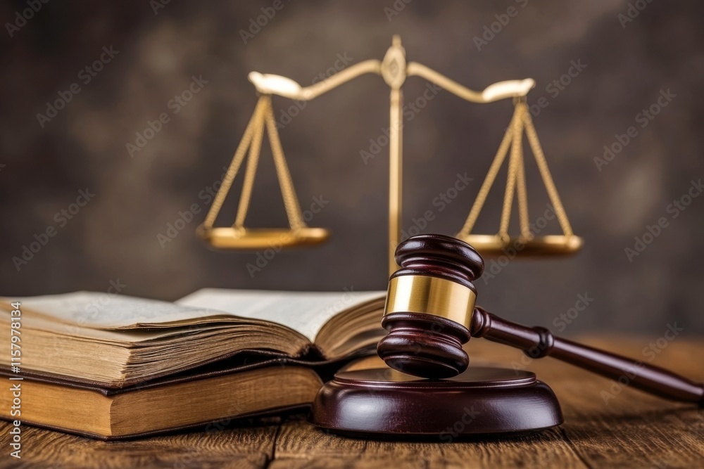 gavel and law books with scale gavel and law books with scale