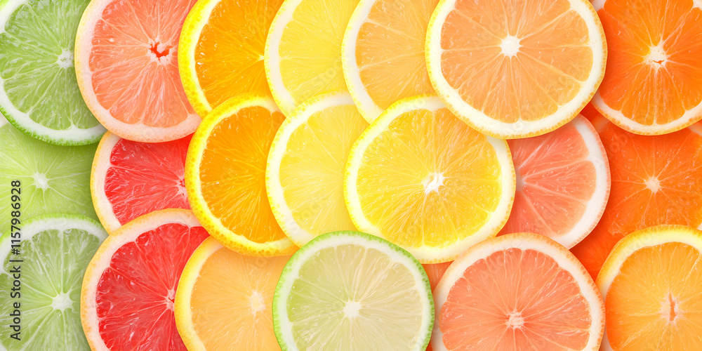 Citrus Fruit Slices, Vibrant, Juicy, Refreshing, Healthy Citrus Fruit Slices, Vibrant, Juicy, Refreshing, Healthy
