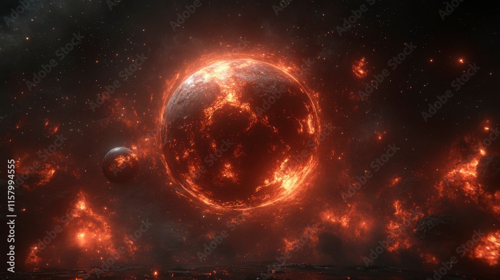 A cosmic dance of planets and glowing nebulae unfolds in the vast expanse of space, with celestial bodies swirling around vibrant, glowing clouds of gas and dust in a beautiful, dynamic display. A cosmic dance of planets and glowing nebulae unfolds in the vast expanse of space, with celestial bodies swirling around vibrant, glowing clouds of gas and dust in a beautiful, dynamic display.