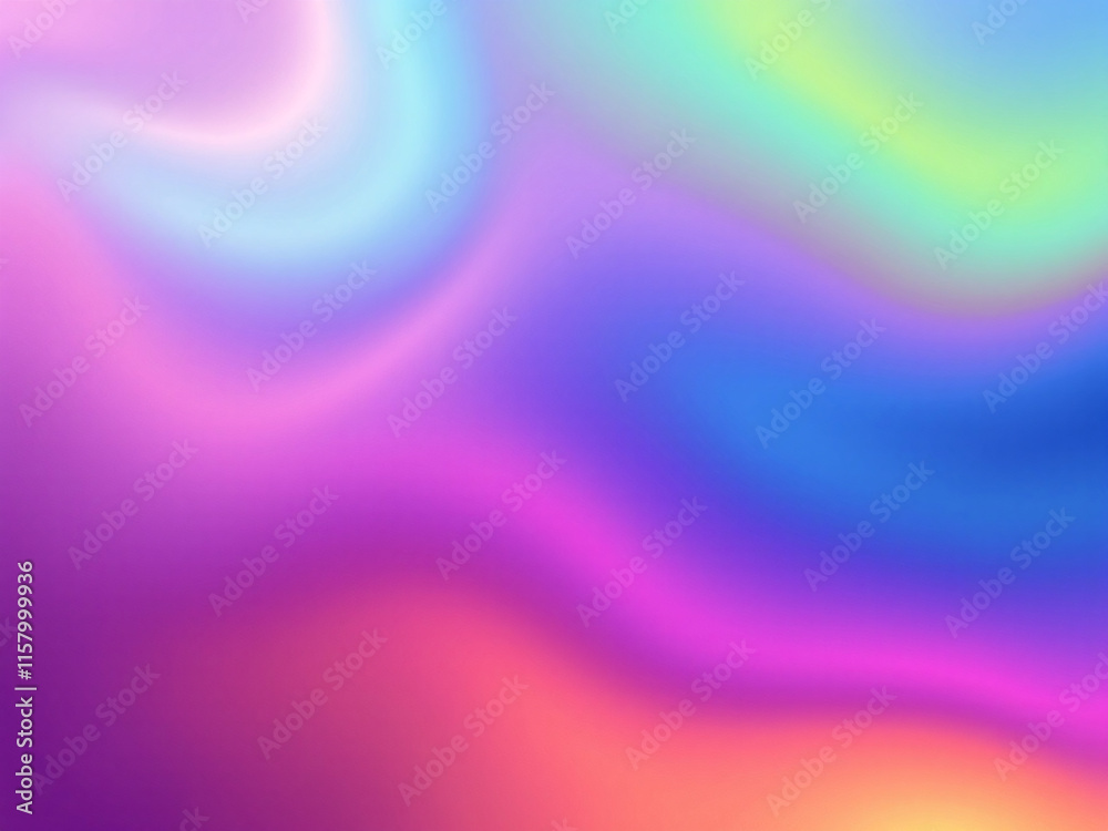 Fototapeta premium Colorful abstract waves with smooth gradient, vibrant background design.