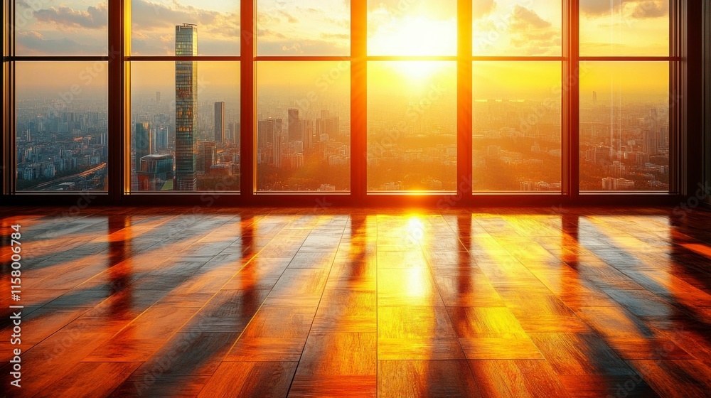 A high-tech CGI image showcasing a row of gleaming skyscrapers with cutting-edge architecture, symbolizing urban development and innovation.