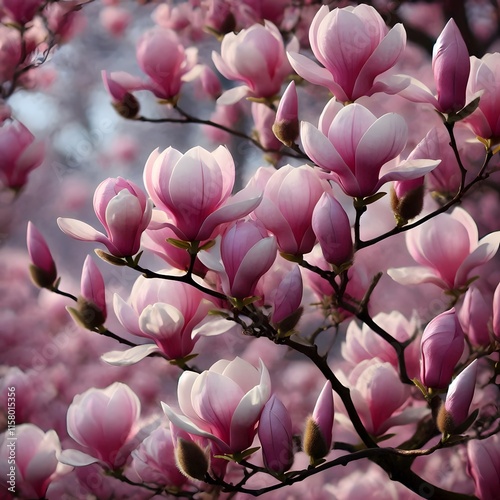  Blossoming Pink Magnolias A Sign of Spring 1