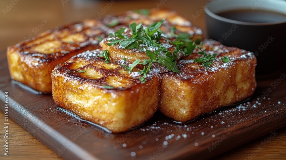French Toast Sticks Served with Maple Syrup for Dipping French Toast Sticks Served with Maple Syrup for Dipping