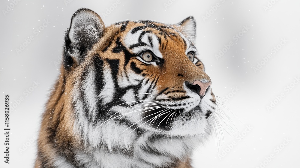 Naklejka premium photo of a tiger isolated on a white background tiger
