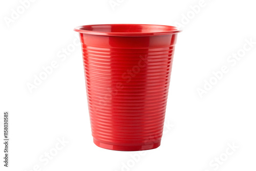 Red Plastic Disposable Party Cup Beverage Container Drinking