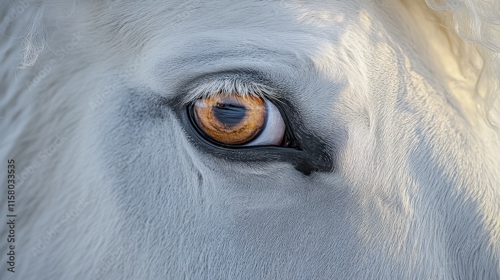 Fototapeta premium white horse close up stock image isolated on a white background white horse