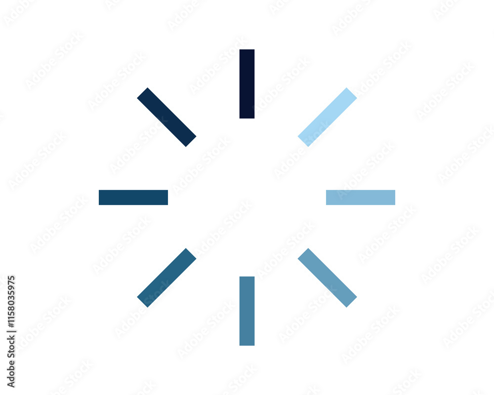 Loading bar status icon. Vector illustration. Vector loaded icons. Download progress. Donload or Upload.