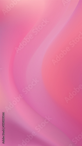 Abstract Pink Gradient Background Soft, Smooth, Curvy, Flowing, Pastel, Rose, Feminine,