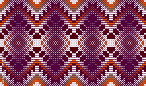 Geometric ethnic oriental seamless pattern traditional Design for background,carpet,wallpaper.clothing,wrapping,Batik fabric,Vector illustration.embroidery style - Sadu, sadou, sadow or sado