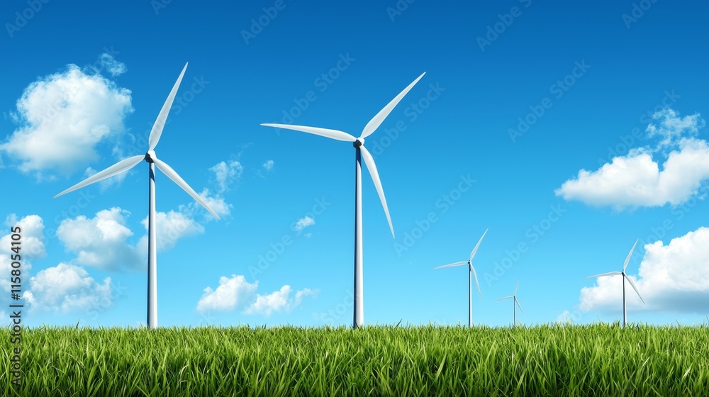 Harmony of Wind Turbines: Clean Energy Solutions in Serene Green Landscapes Harmony of Wind Turbines: Clean Energy Solutions in Serene Green Landscapes
