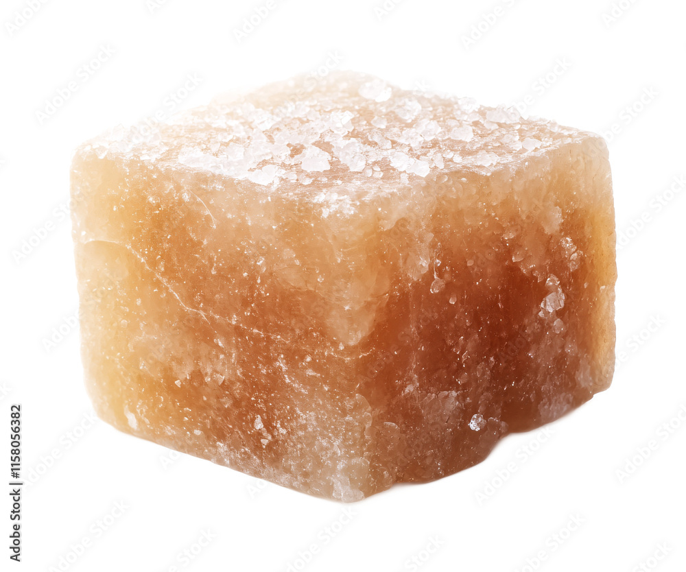 Salt Block for Gourmet Cooking - Isolated on White Background Salt Block for Gourmet Cooking - Isolated on White Background
