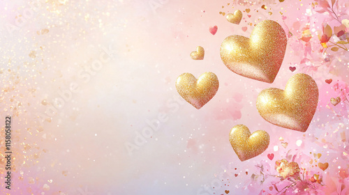Heart decorations bringing joy and love to Valentine's Day celebrations. 