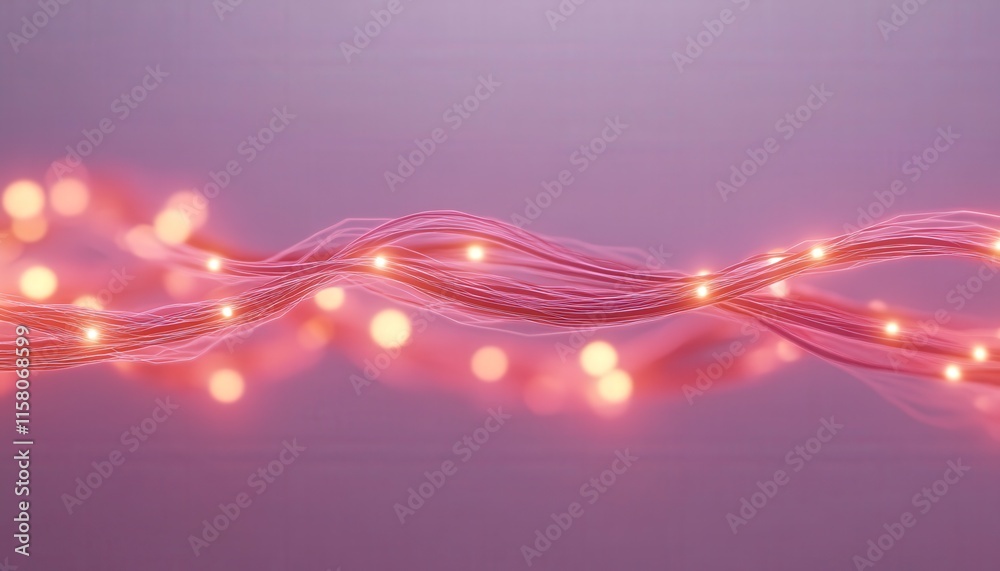 A close-up of intertwined pink light strands with glowing bulbs, creating a soft, enchanting ambiance. A close-up of intertwined pink light strands with glowing bulbs, creating a soft, enchanting ambiance.