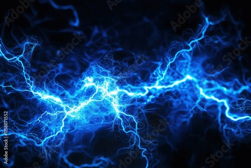 Wallpaper Mural Blue Lightning Bolt Abstract Background Torontodigital.ca