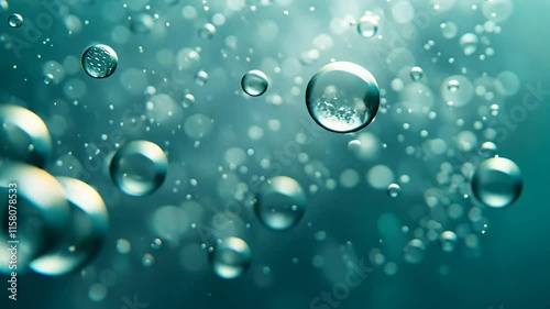 Wallpaper Mural Bubbles floating underwater with bokeh effect Torontodigital.ca