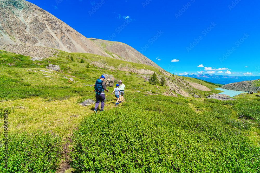 Obraz premium hiking in the mountains