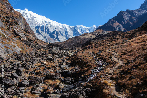 Views along Annapurna North Base Camp Trail, Nepal photo