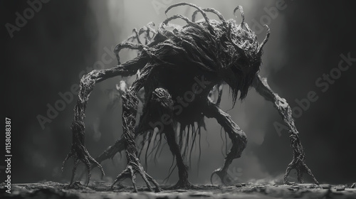 Eldritch shadows: ancient abomination (generative ai). Eldritch. Illustration