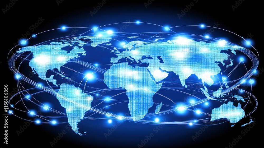 Global Network: A Digital World Map Global Network: A Digital World Map