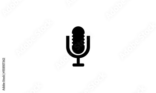 microphone on white background