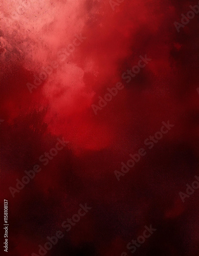Abstract film texture background with grain, dust and light leaks; red dark water color effect