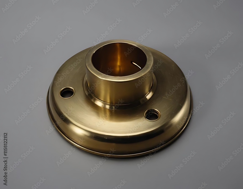 Gold Metal Fitting Round Base Fixture Component Gold Metal Fitting Round Base Fixture Component