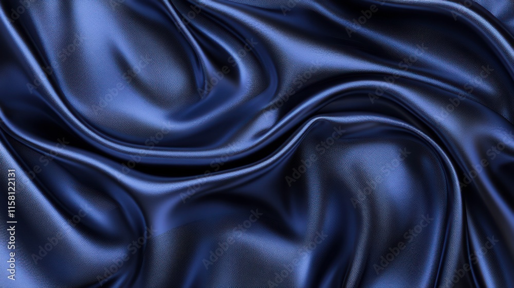 Fototapeta premium Elegant Blue Fabric with Soft Lighting Effects