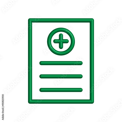 Medical Report icon template