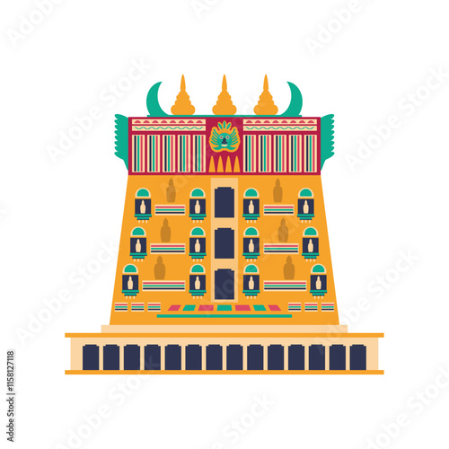 meenakshi temple construction