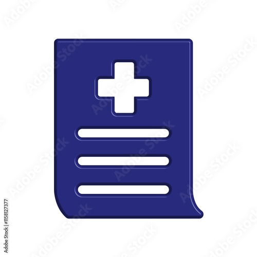 Medical Report icon template