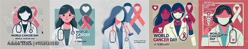 image of a female doctor saying World Cancer Day